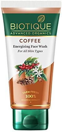 Biotique Coffee Energizing Face Wash 150ml | Purifies Skin, Unclog Pores | Paraben & SLS Free