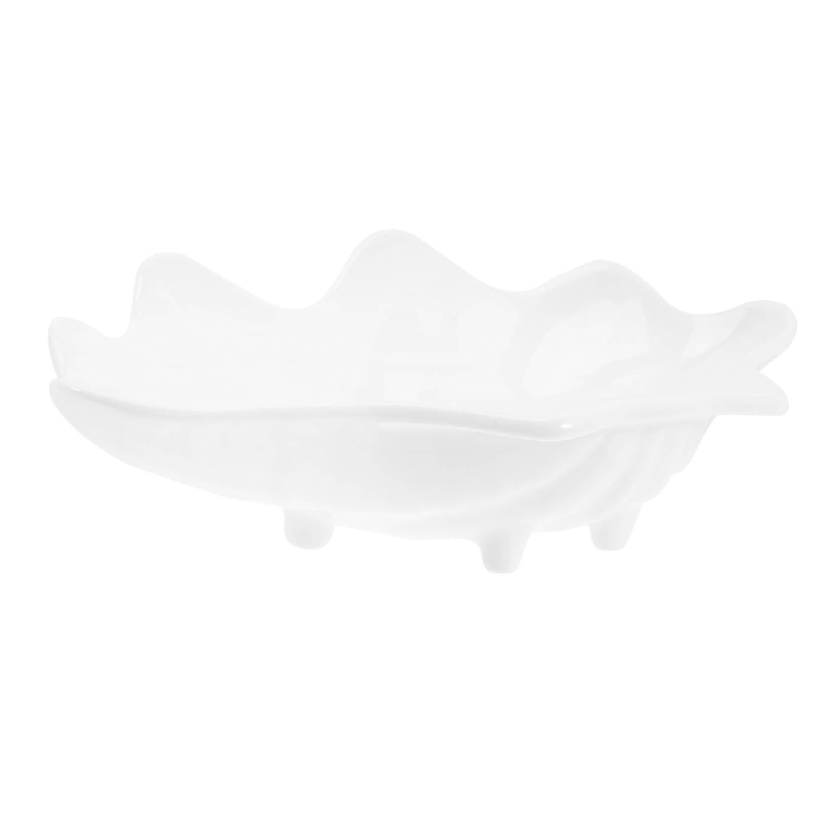 Assiette Présentation Céramique Coquillage Blanche Haute Qualité pour Bijoux