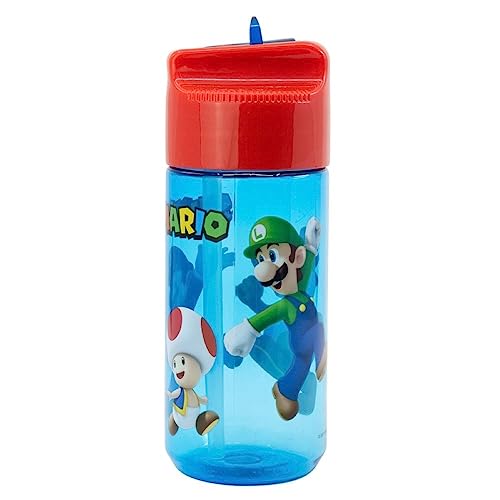 OM SUPPLIES Characters Childrens Tritan Reusable Drinking Bottle 430ml - Holiday, Back to School Lunch Kids BPA free Plastic (Mar) - Image 4