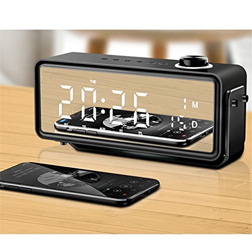 WJCCY Draadloze bluetooth speaker wekker subwoofer radio outdoor home mini draagbare computer audio (Color : Black) - Image 5