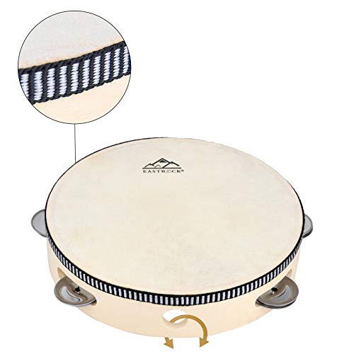 Eastrock Tambourine 3PACK Für Kinder Anfänger Hölzern Hand-Percussion Metal Jingles Percussion Musikalisches Pädagogisches Spielzeuginstrument Für Kirche KTV Party - Image 7