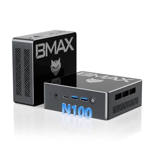 Bmax B9 Plus Mini PC with 12th Gen Intel Core i5-1250P | 24GB DDR5 RAM | 512GB NVMe SSD | Windows 11 | 2 x USB 3.2 | 8K Display Support | Wi-Fi 6 | Dual SSD Slots | Intel Mini Desktop Comput