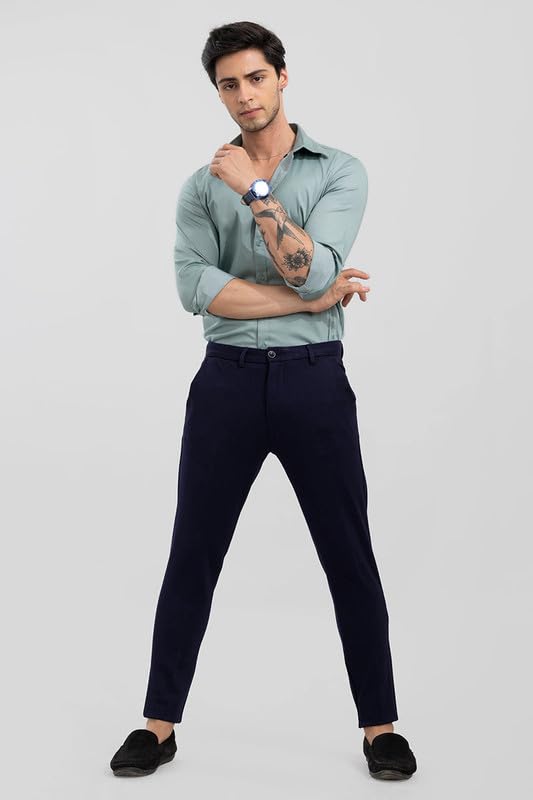 Image of SNITCH Men High Rise Active Plum Stretch Pants
