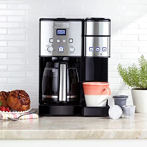 2Pcs Reusable Coffee Filter For Cuisinart, Compatible With Cuisinart Ss-Rfc Single Serve Brewer Coffemaker, Gray Home Barista Filter Cup, Bpa-Free Refillable Cup Coffee Filter #TOP6