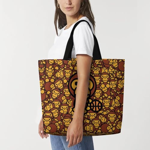 Bolso casual Colorful Camouflage 3D Baby Monkey grande para mujer miniatura 7