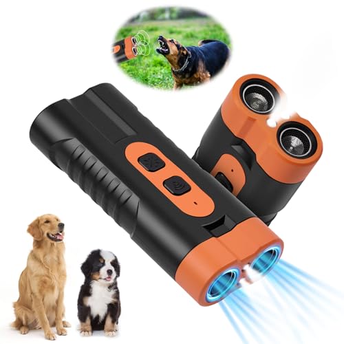 Aomig Anti Bell Gerät Hunde Tragbarer Hundetraining Antibell Ultraschall Gerät USB Aufladung Hunde Bellen Stoppen Erziehungshilfen für Hunde Anti Bellen Gerät Drinnen Draußen für Kleine Große Hunde(C)