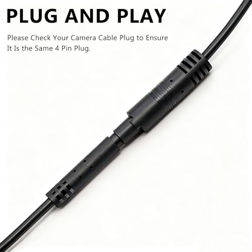 Aienxn 4 Pin 10FT Male to Female Backup Camera Extension Cable - image 4
