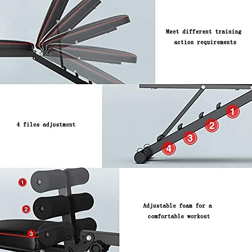 Weight Bench Workout Bench Home Gym Exercises Multifunction Dumbbell Bench Flying Bird Stool Fitness Chair Sit-UPS Home Fitness Equipment Male Bench Stool Workout Bench - Image 5
