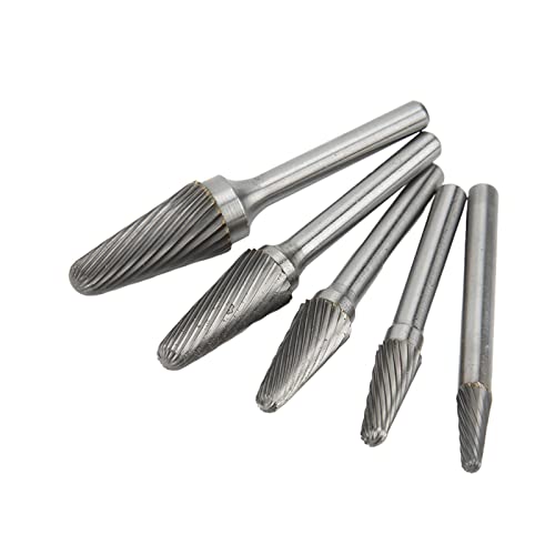 Set de Fresas Rotativas de Carburo con Mango 6 mm, 5 Piezas miniatura 2