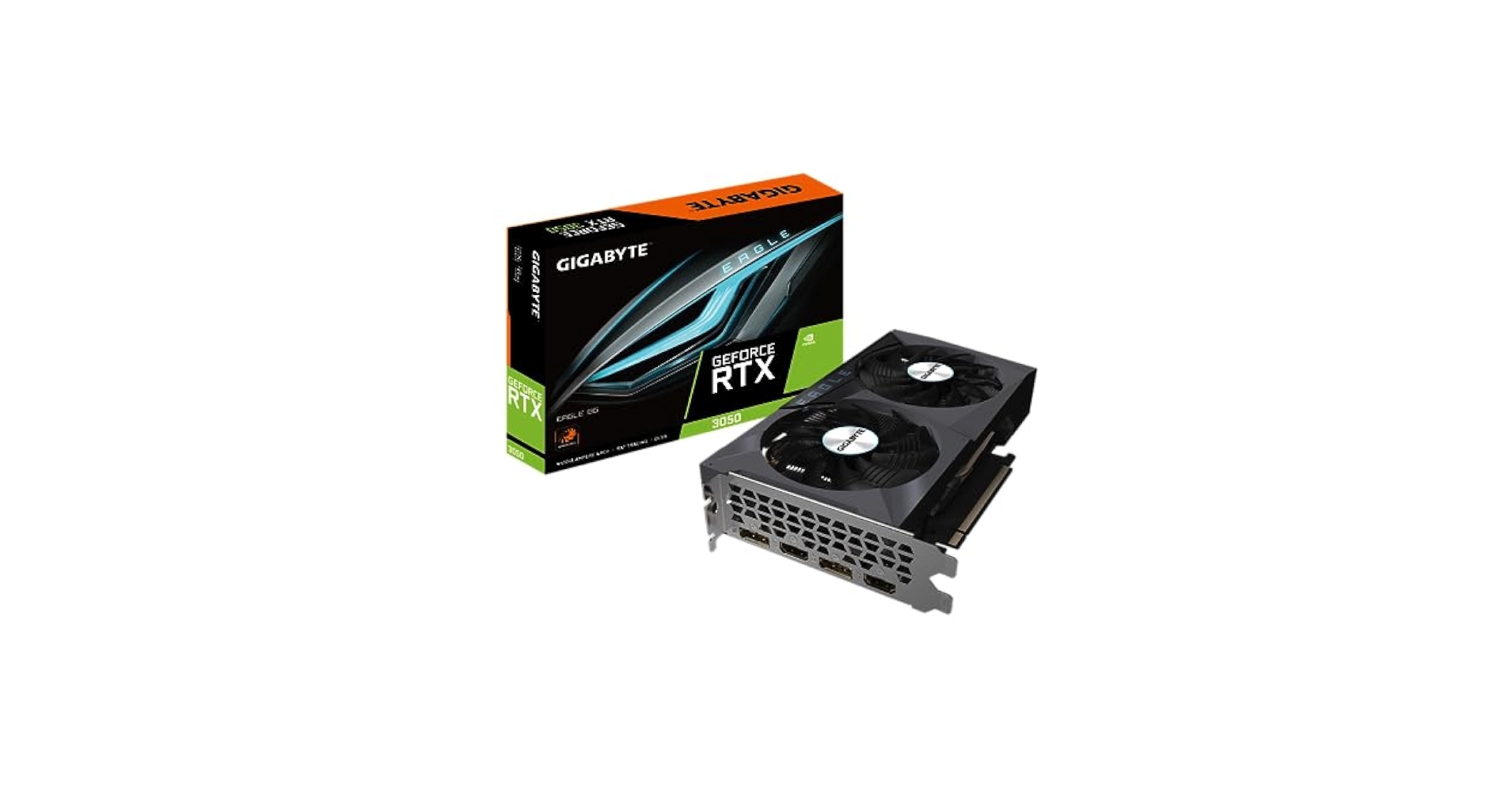 GIGABYTE GeForce RTX™ 3050 EAGLE 8G GIGABYTE NVIDIA GeForce RTX 3050 Eagle OC 8G 8GB GDDR6 Video