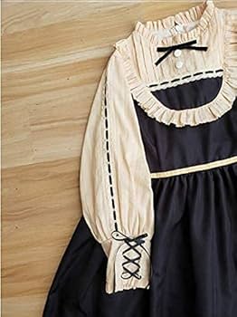 中国ブランド　ロリィタ服　フルセット　白× 黒　新品未開封 中国ブランド ロリィタ服 フルセット 白× 黒 新品未開封