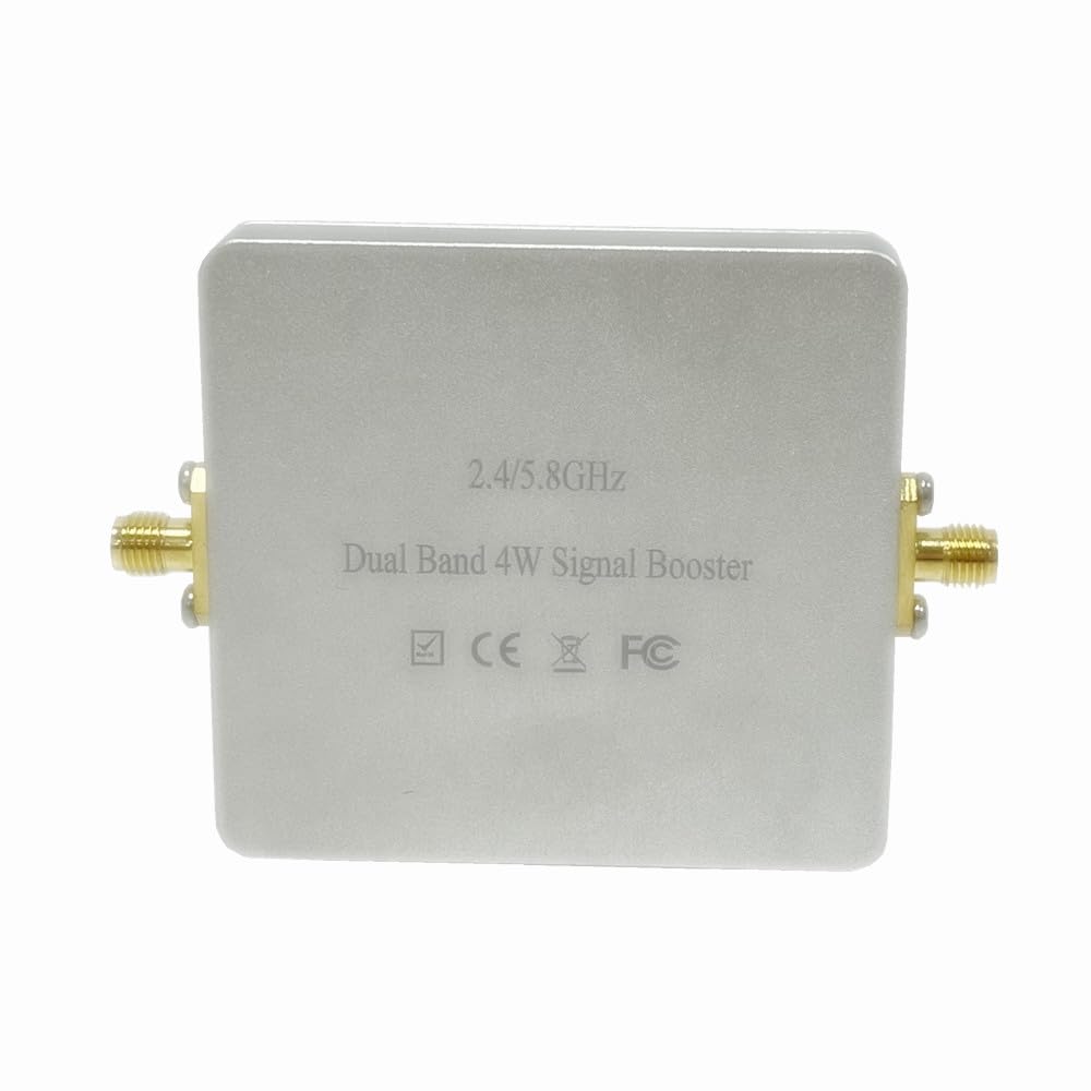 EP-AB015 Amplificatore di segnale wireless RC 2,4 GHz e 5,8 GHz Dual Band 4000 mW 36 dBm Amplificatore di segnale WiFi Amplificatore di segnale wireless per drone, UAV, telecamera IP