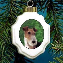 Christmas Ornament: Fox Terrier Wire