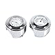 Fydun Lenkerhalterung Uhr 7/8 1 Lenker Uhr Tisch Thermometer Temp Aluminiumlegierung Wasserdichtes Lenkstange Vorwahlknopf Taktgeber und Thermometer (Weiß)