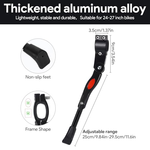 Image of Bike Kickstand, Adjustable Aluminium Alloy Bike Stand