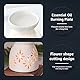 Keramik Duftlampe Aromalampe mit Kerzenhalter, Aroma Diffusor Räucher Zubehör für Duftöl, Blumenmuster Aroma Diffuser- 9.5×7.5×5.3cm