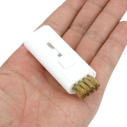 Luxshiny White Golf Club Cleaning Brush and Groove Cleaner 2 in 1 Tool image 5