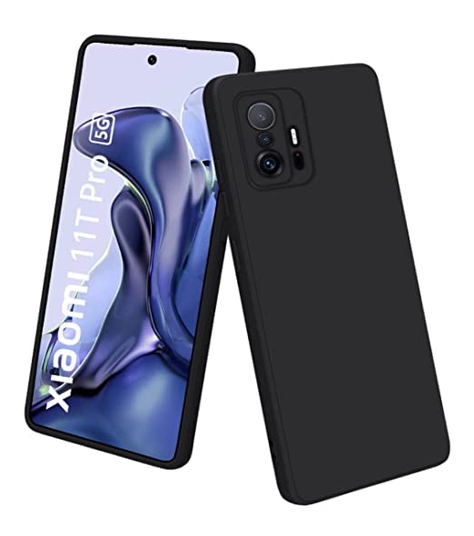 VSHOP Liquid Silicone Designed Case Cover for Xiaomi 11T Pro 5G | Microfiber Inside | 360 Degree Protection Back Cover Case for Xiaomi 11T Pro 5G - Black (B0BQN9BTRW) Amazon Price History, Amazon Price Tracker