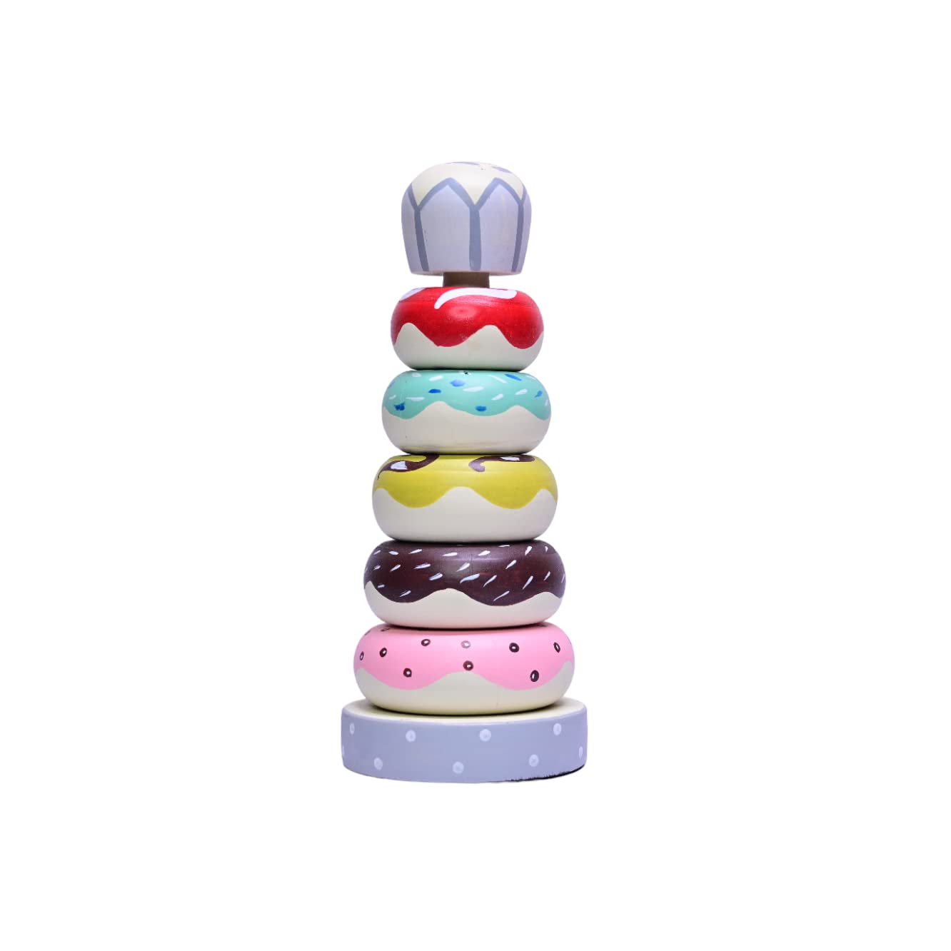Channapatna Toys Organic Wooden Doughnut Stacking Toy for Kids - (1 Year+) - Montessori Toys for Toddlers 1-3 Years Old and Up - Multicolor - Pack of 1 - Develop Fine Motor Skills (B0B4WTKWGJ) Amazon Price History, Amazon Price Tracker