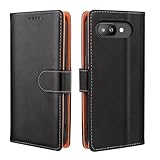 google pixel9a 用 ケース 手帳型 pixel 9a 手帳 ピクセル9a 携帯カバー 高級PUレザー 耐衝撃 耐摩擦 全面保護 マグネット式 カード収納 スタンド機能 手触りが良い 人気 上質 ブラック