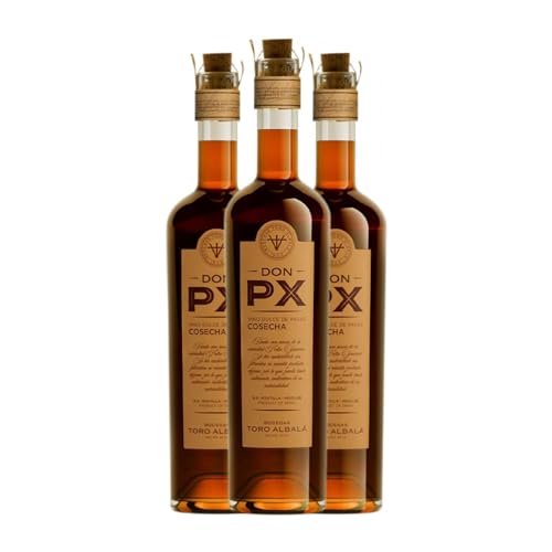 Toro Albalá Don PX Pedro Ximénez Montilla-Moriles 75 cl Vino generoso (Caja de 3 Botellas de 75 cl)