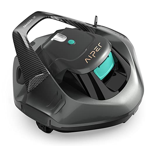 AIPER Seagull SE Poolroboter, LED-Anzeigeleuchten, Automatisches Parken, Poolsauger Akku Kabellos hält 90 Minuten, Perfekt für Oberirdische/Unterirdische Flache Pools bis zu 80 m²