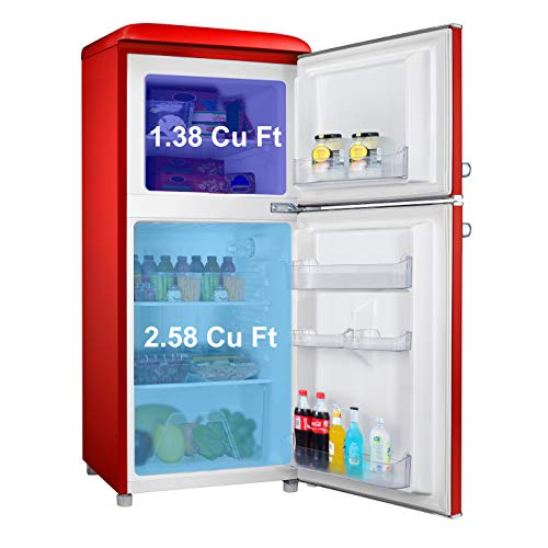 Buy Galanz GLR40TRDER Retro Compact Refrigerator, 4.0 Cu.Ft Mini Fridge