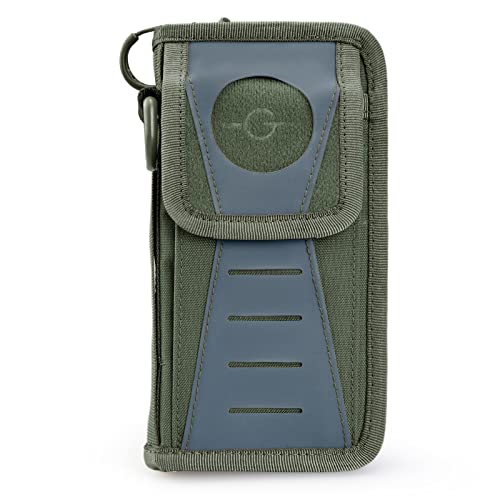 TACTICAL GEEK Block D 8G Porte Monnaie Homme, La Grande capacité Peut contenir Un téléphone Portable, Jusqu’à 15 Cartes bancaires, Nylon imperméable Sac à Main à glissière Portefeuille Minimaliste