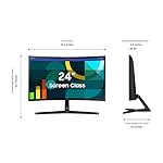 SAMSUNG 24" Essential S3 (S36GD) Series FHD 1800R Curved Computer Monitor, 100Hz, Game Mode, Advanced Eye Comfort, HDMI and D-sub Ports, LS24D366GANXZA - Image 3