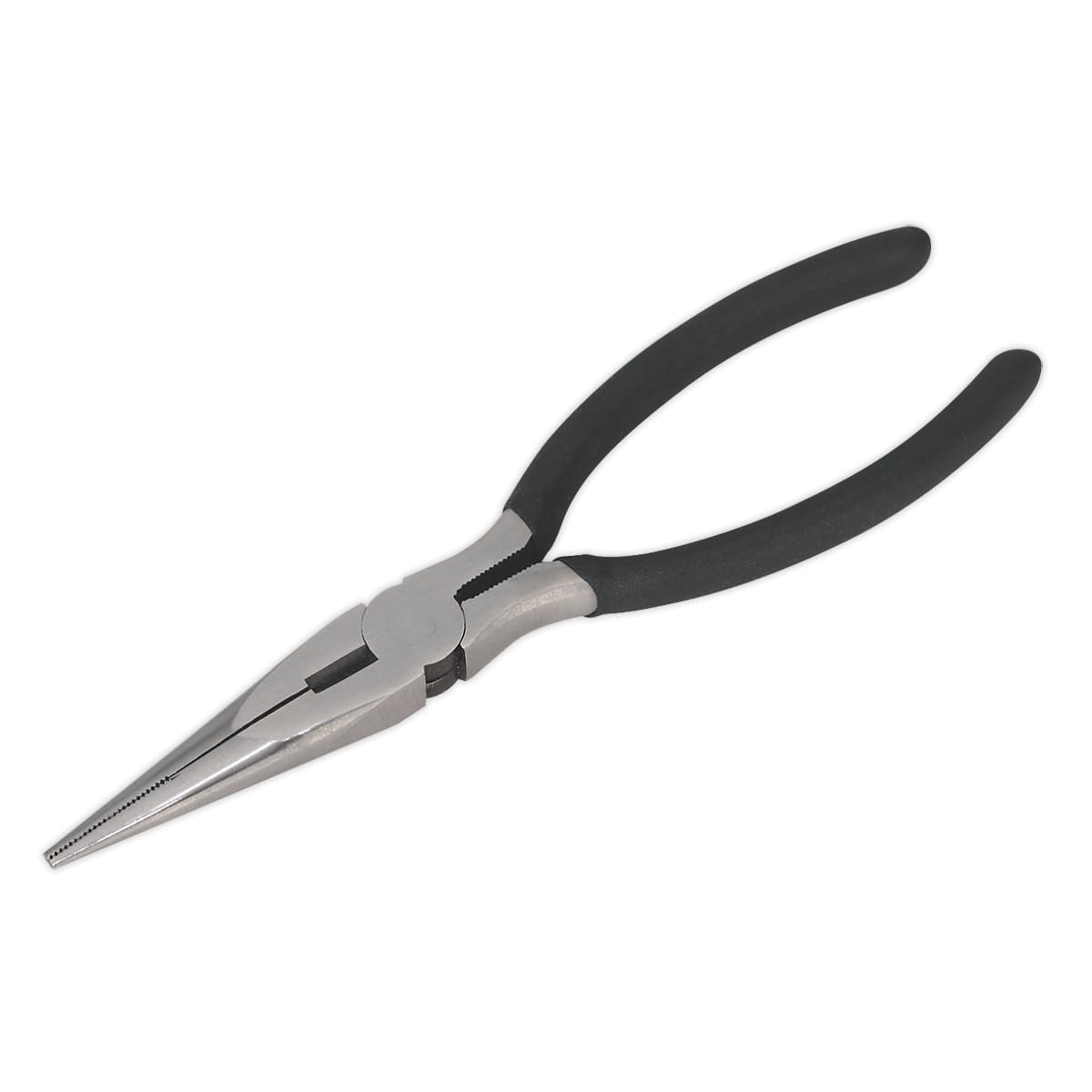 Sealey Long Nose Pliers With Non-Slip Foam Cushion Grip Handles 200mm S0443