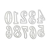 Tamaño: 50x30x0.8mm gotyou Plantilla de corte de metal, Metal Dies tarjeta de papel del álbum decoración del arte,troquel de corte de metal,5x3cm x 10pcs, plata, tarjeta de papel en relieve Troqueles de Metal Dies Corte