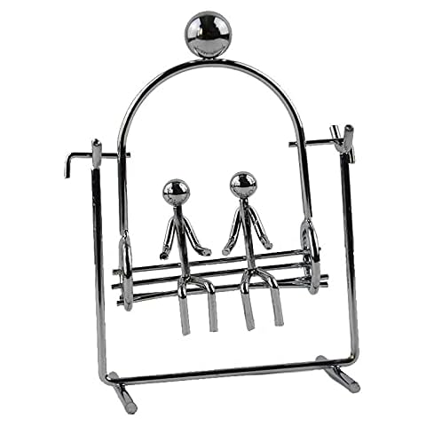 desk ornaments for men,desk toys,desk gadgets,perpetual motion,desk ornament,Lovers Swing Newton Pendulum Physical Mechanics Decompression Desk Decoration Newton's Cradle Study Decoration Gift Cover