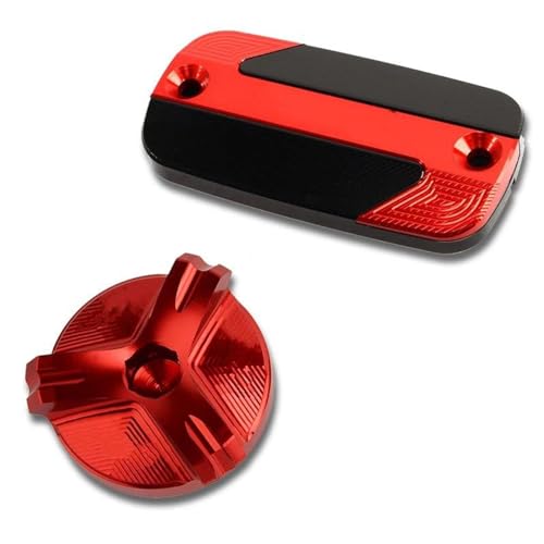 Tapa depósito freno CB650R 2019-2021 con acabado de alta precisión para aceite de motor rojo