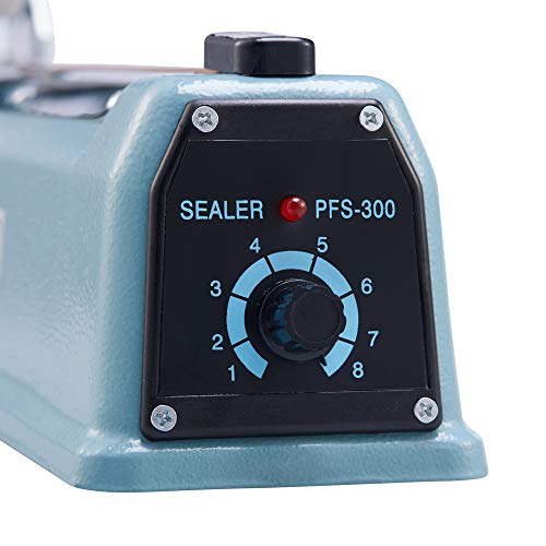 Eletional 12 inch Impulse Bag Sealer,Manual Bag Sealer Heat Seal Closer,2 Free Replacement Kit