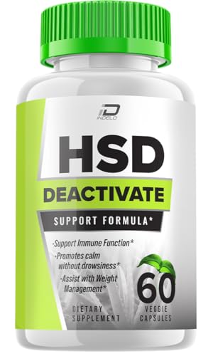 HSD Deactivate Immune Support Health Supplement - Advanced Formula HSD Deactivate for Overall Health and Wellness Extra Strength HSDDeactivate Immune Capsules Reviews (1 Pack - 60 Capsules_)
