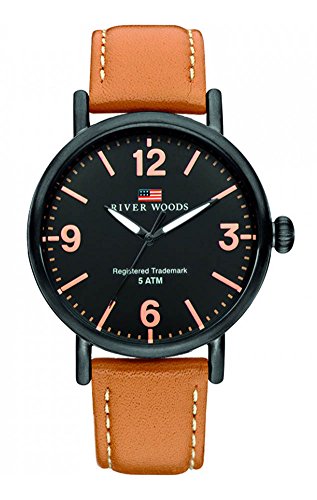 River Woods Orologio Analogico Quarzo Uomo Con Cinturino In Pelle Rw420036