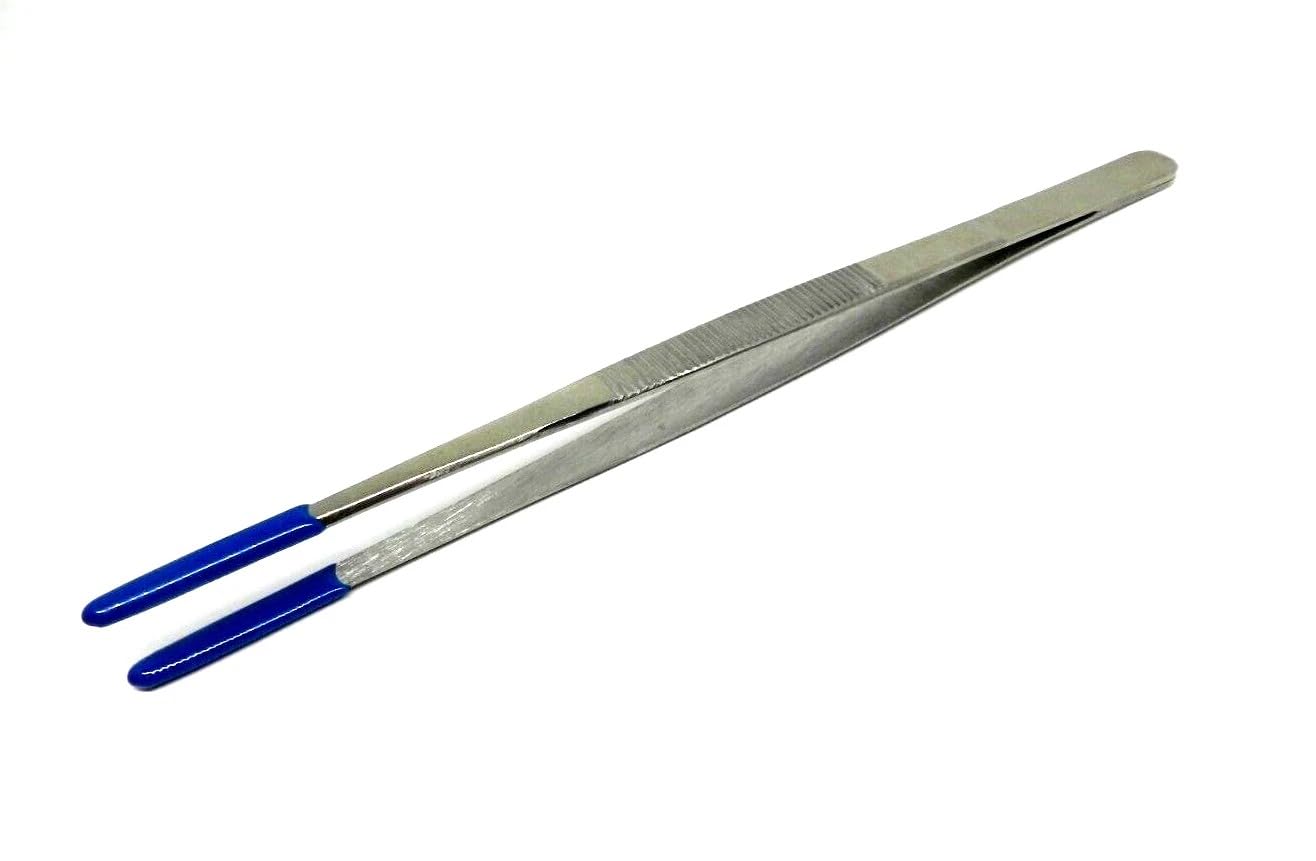 Set of 2 Steam Tweezers Ultrasonic Set Rubber Tips 8" Long and Inside Ring Holder for Steam and Ultrasonic Cleaning Jewelry Tool Tips Coating for Securely Holding to Not Mar Scratch the Article By JTS — Amazon image 7