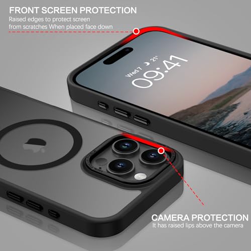 Coque antichoc iPhone 16 Pro MagSafe fine mate contre les chutes