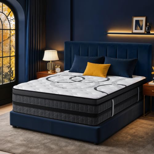 PUBPLON 14-Inch King Hybrid Mattress