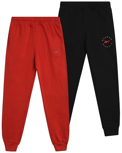 Pantalon polaire garçon Reebok en molleton chaud pour sport et loisirs