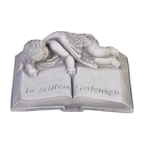 gartendekoparadies.de Rappel d'amour : croix dans l'amour, figurine en pierre, hauteur 6 cm, 6 kg, gris, résistante au gel, en pierre moulée, pour l'extérieur