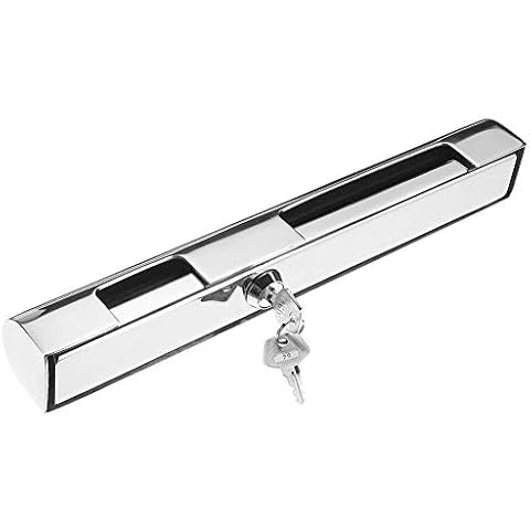 HONGY Outboard Motor Lock with 2 Keys, Yacht or Boat Outboard Engine Lock, Stainless Steel Anti Theft Device Lock fits All Small Outboards with Toggle Bolts Cover