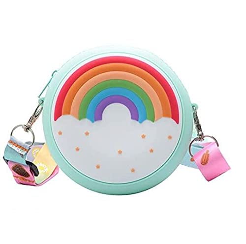 Eitheo Girls Mini Cute Round Rainbow Silicon sling Bag Crossbody Kids Girls Shoulder Messenger Side Small Bag for casual party messenger bag for women Coin wallet purse party zipper pocket Travel Bag (B0BD4YKF4D) Amazon Price History, Amazon Price Tracker