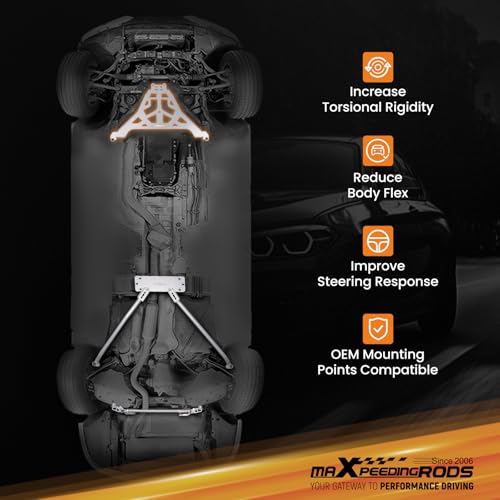 Image of maXpeedingrods Front Lower Chassis Brace Bar for BMW F20 F22 F30 F34 F32, for Handling Stability Upgrade