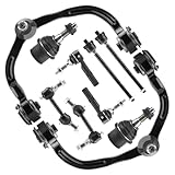 Front Upper Control Arm w/Ball Joint for Ford Expedition 2004-2006, Coil suspension ONLY, Outer & Inner Tie Rod Ends, 10Pcs K80718 K80719 K80039 K80239 ES3695