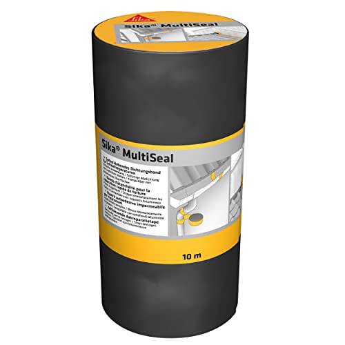 Sika Multiseal Gris-vert (RAL 7009), Bande d'étanchéité autocollante résistante à la déchirure, aux intempéries, multi-supports, 300mm x 10m
