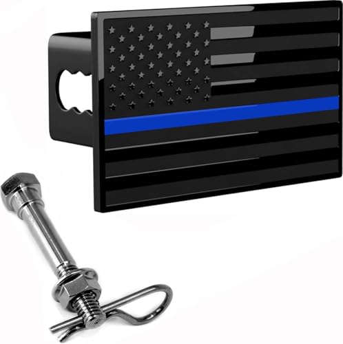 USA Metal Flag Hitch Cover Fits 2
