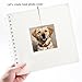 MEMOTOR Scrapbook 7 x 7 Inch DIY Square Photo Window, Memory Book for Parents and Kids, Photo Album Hardcover Kraft Paper Cream 20 Sheets/ 40 Pages