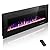 ZAFRO Electric Fireplace 30'' with Remote Control, Recessed Wall Mounted Electric Fireplace with Adjustable 12-Color Flame Brightness & Speed