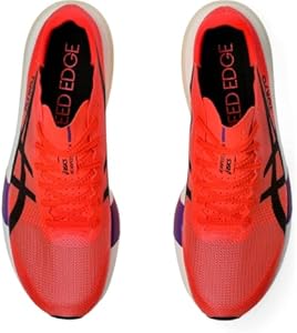 ASICS Unisex METASPEED Edge Tokyo Running Shoes, Flash Red/Black